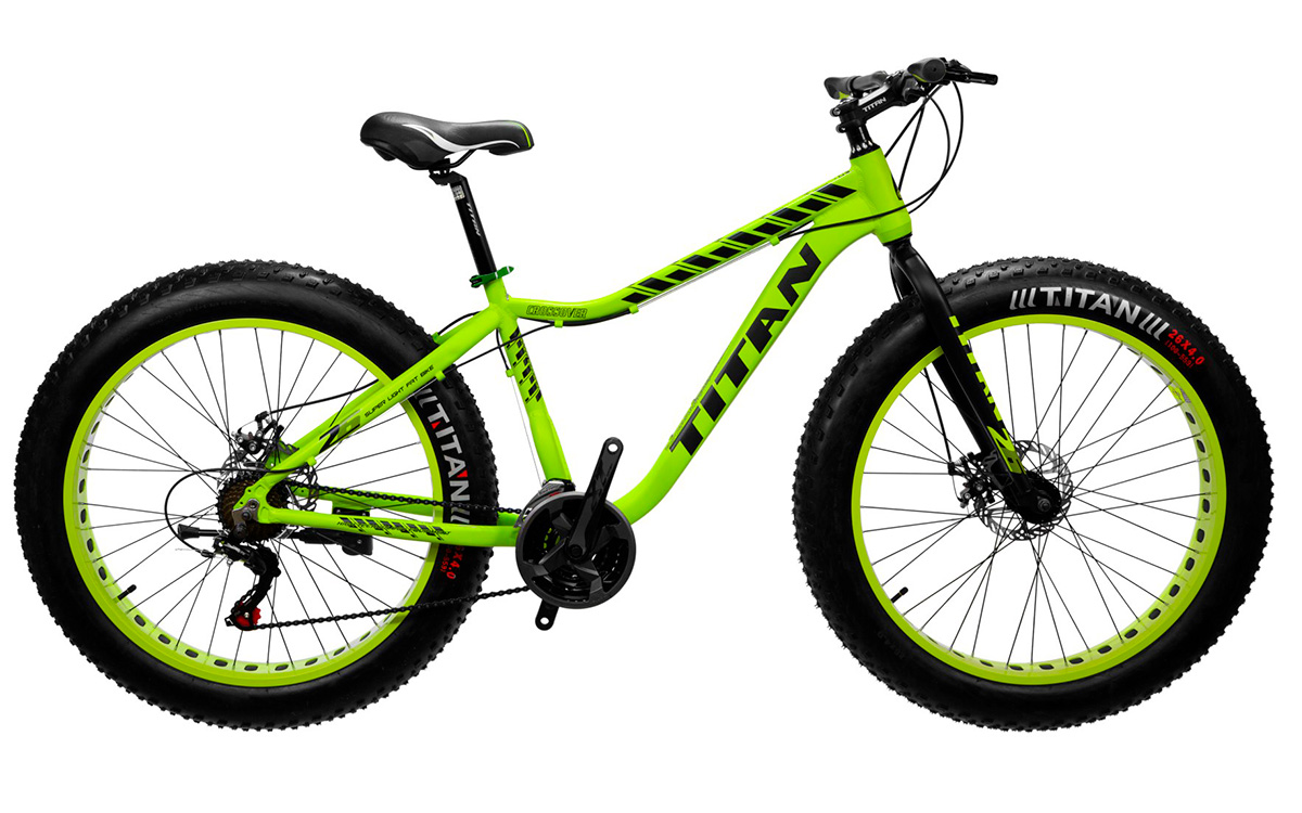 Фотография Велосипед Titan Crossover 26" FT 2021, размер М, Зеленый
